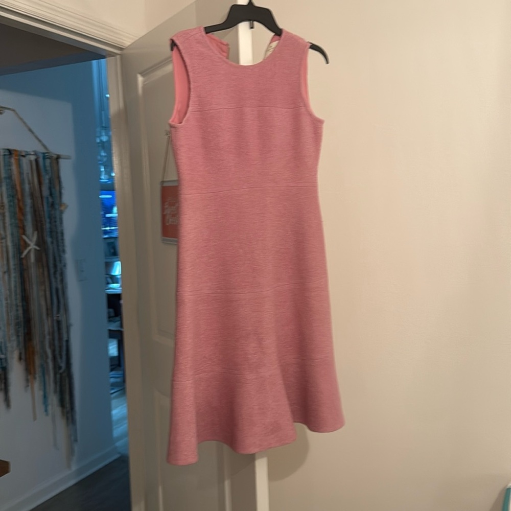 Kate Spade New York Pink Flared Boucle Shift Dress Size 6